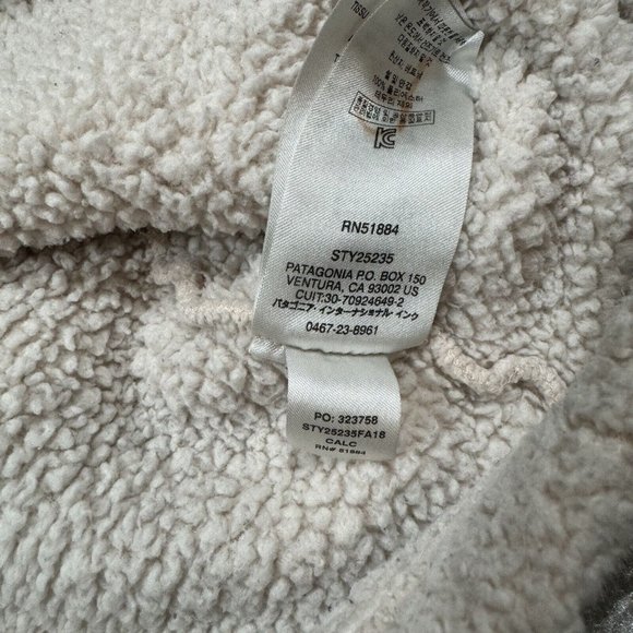 Patagonia Women’s Sz S Small Los Gatos‎ 1/4 Zip Creme Beige Sweater Top 25235 - Picture 12 of 12